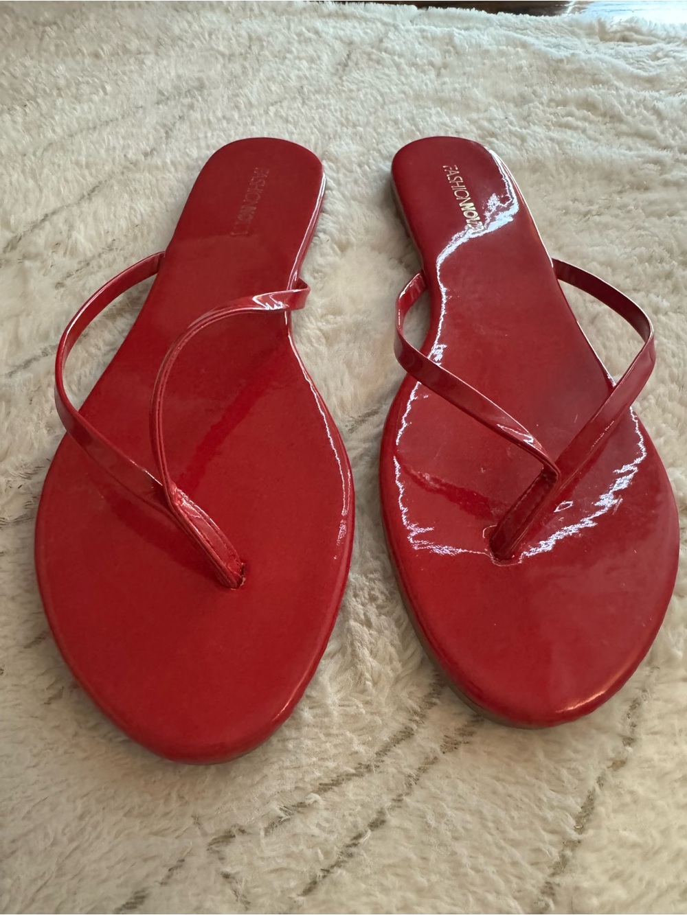 Fashion Nova Red Sandals